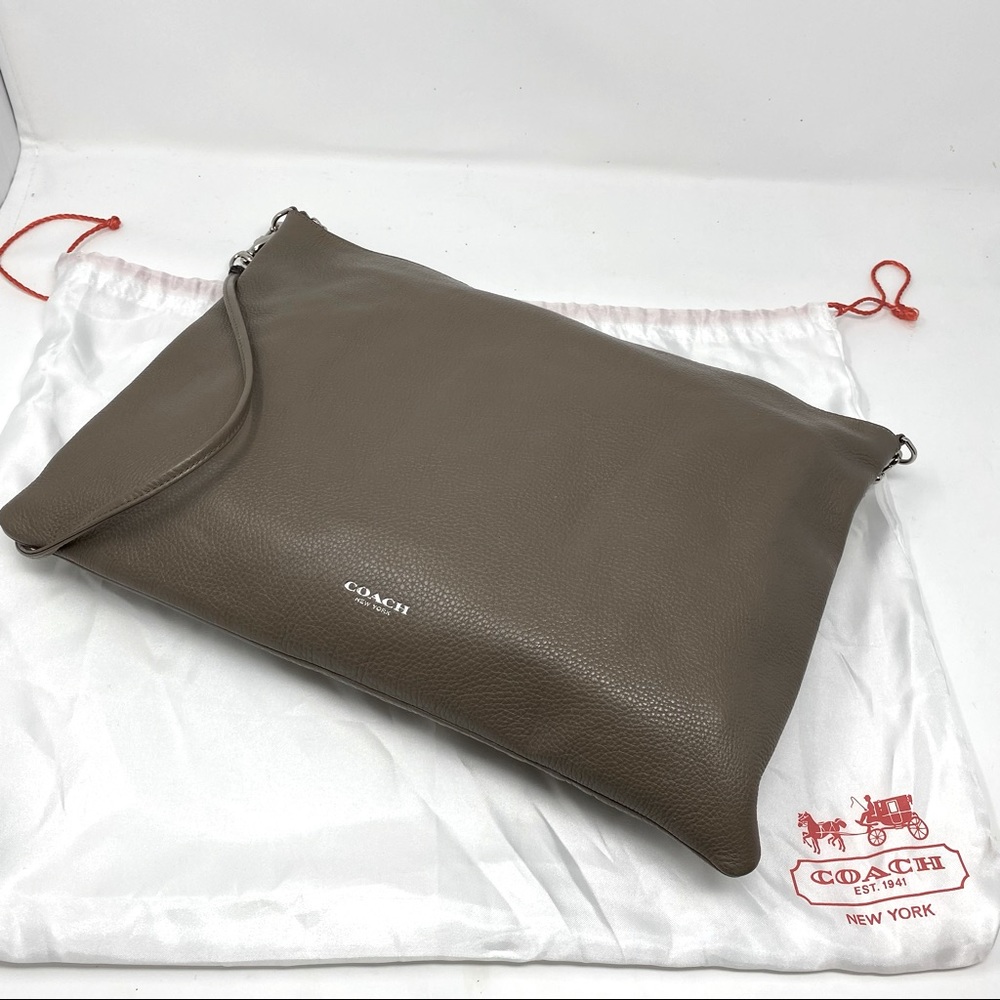 Coach leather crossbody with detachable strap